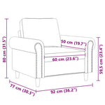 Sötétzöld bársony kanapéfotel 60 cm 9