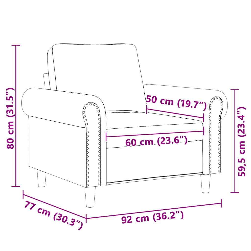 Sötétzöld bársony kanapéfotel 60 cm 9