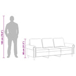 3 személyes krémszínű bársony kanapé 180 cm 10