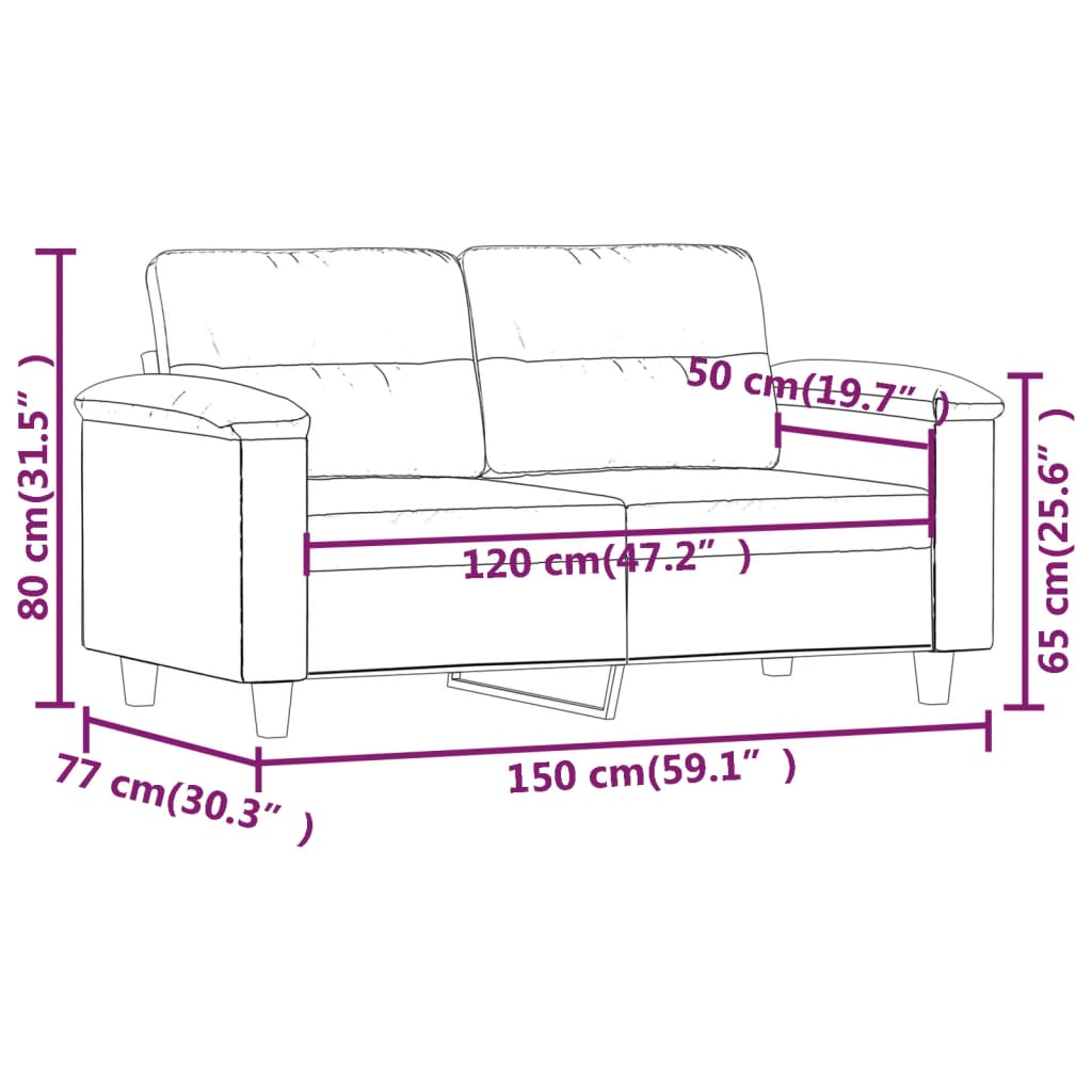2 személyes krémszínű műbőr kanapé 120 cm 8