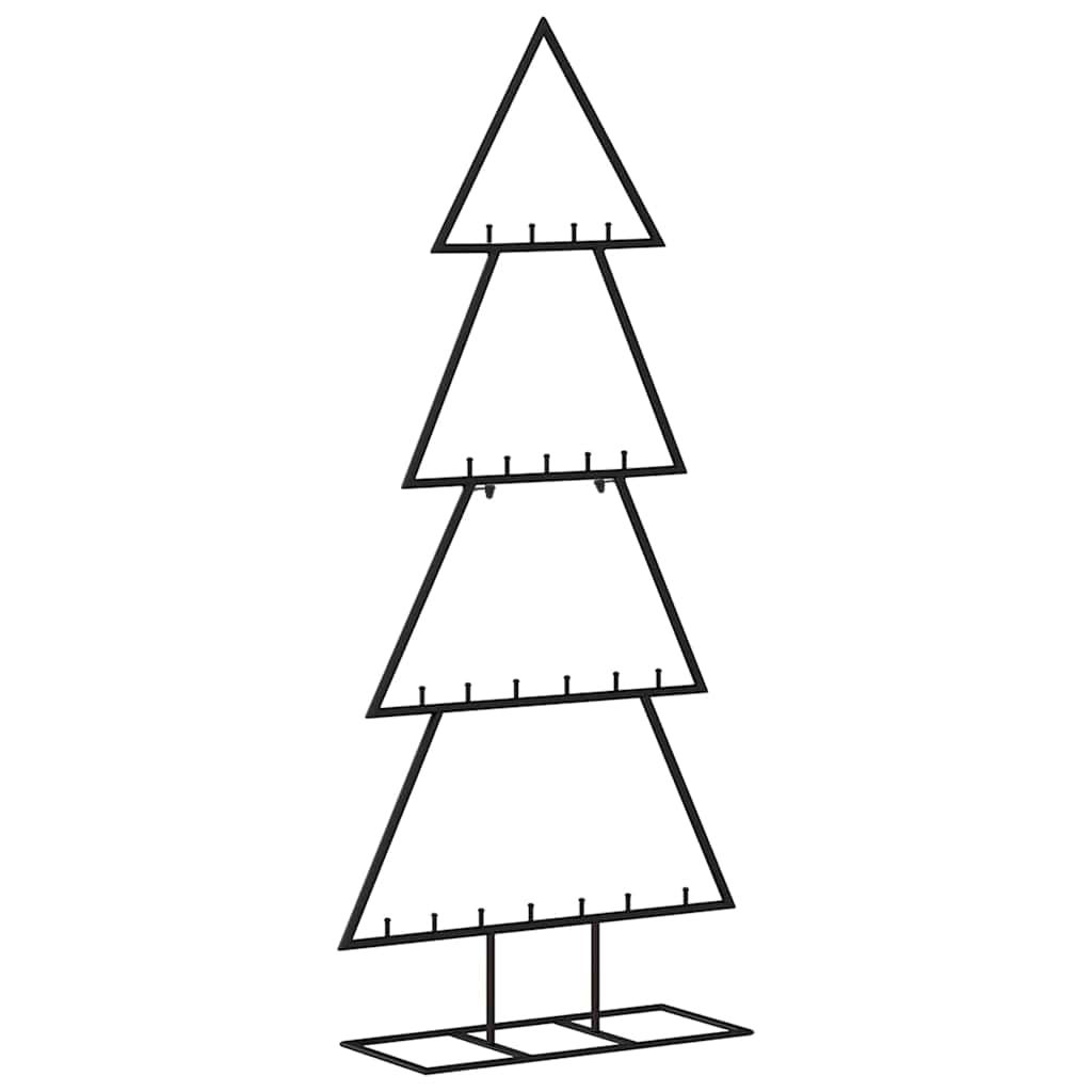Fekete fém karácsonyfa dekorációhoz 125 cm 2