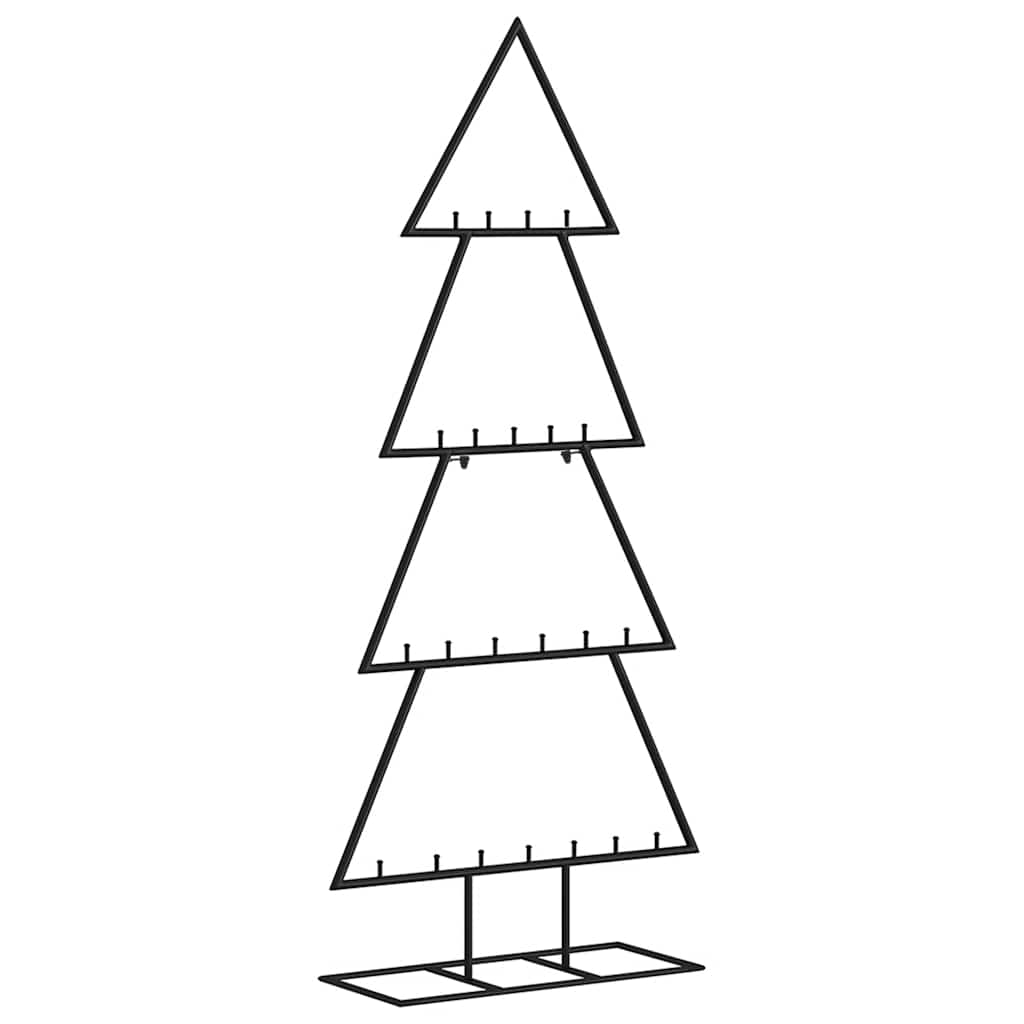 Fekete fém karácsonyfa dekorációhoz 125 cm 5