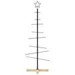 Fekete fém karácsonyfa alap dekorációhoz 120 cm 3