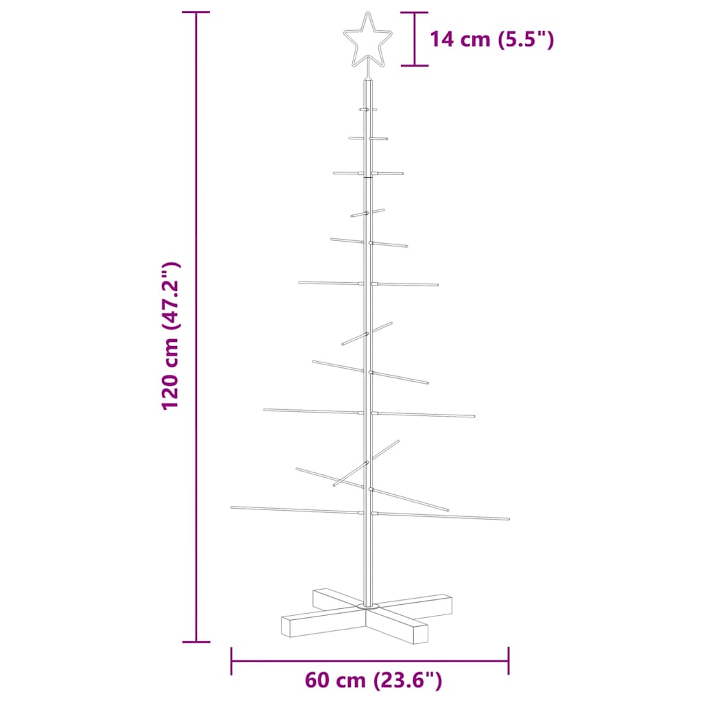 Fekete fém karácsonyfa alap dekorációhoz 120 cm 7