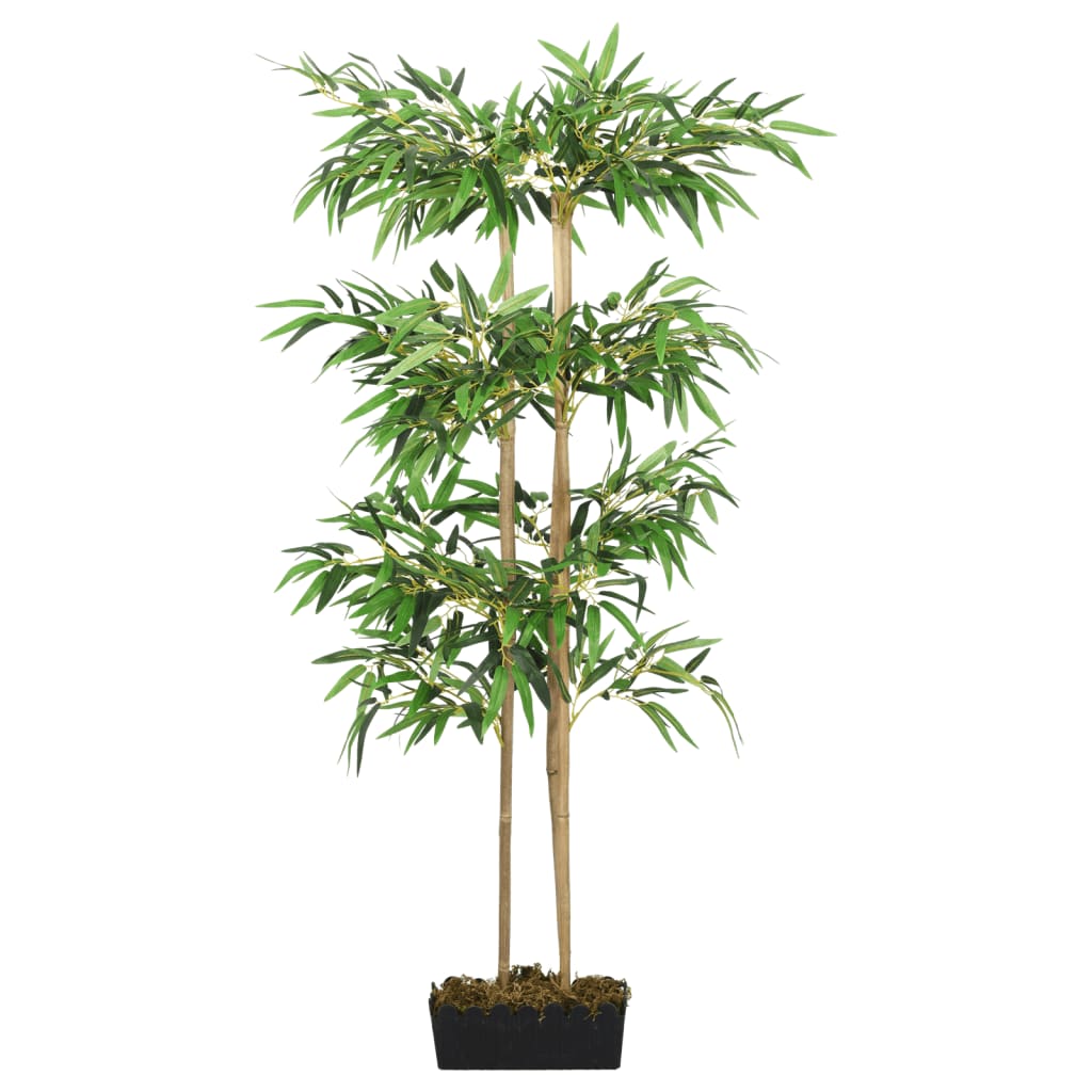 Zöld mű bambusz fa 760 levéllel 120 cm 2