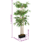 Zöld mű bambusz fa 760 levéllel 120 cm 5