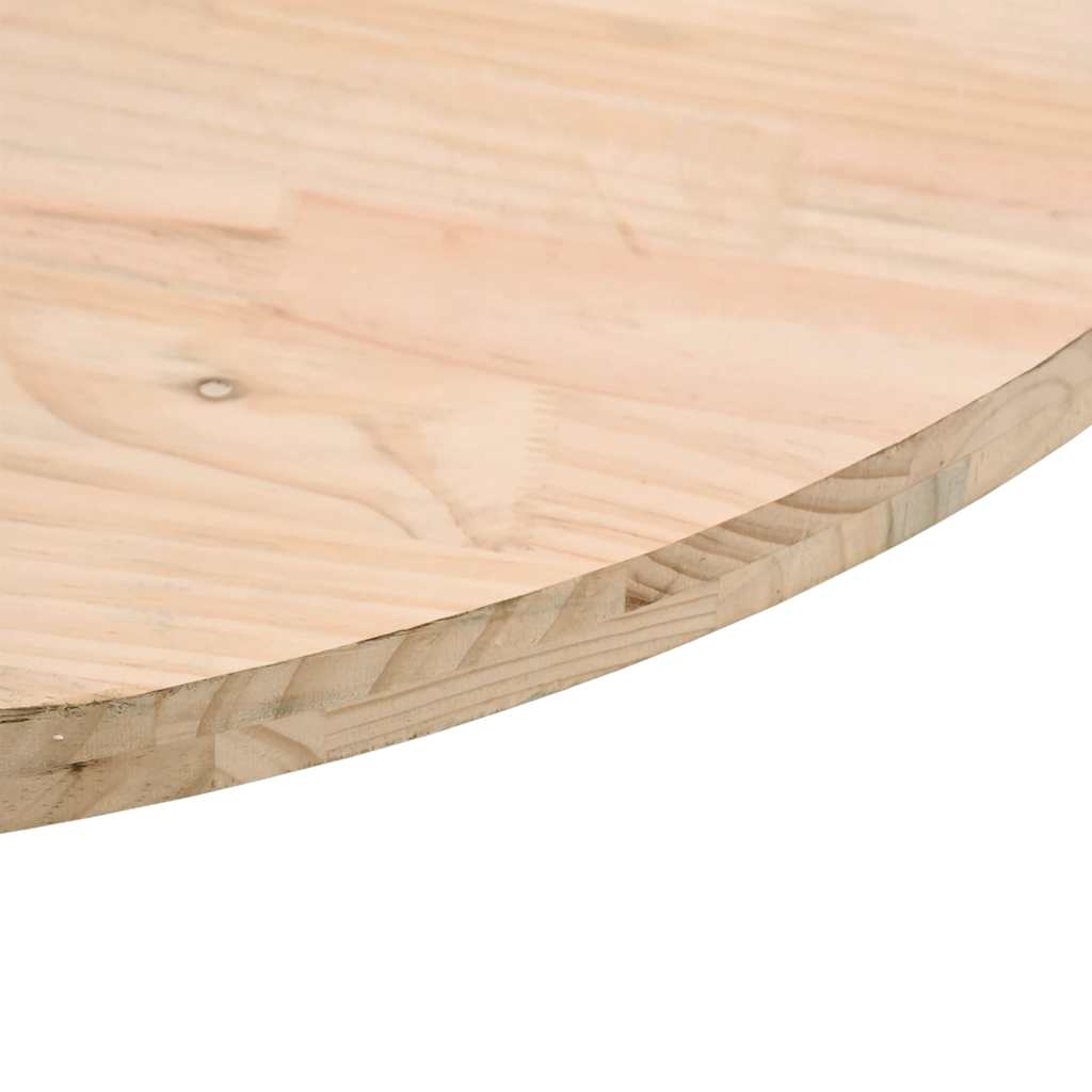 Tömör fenyőfa kerek asztallap Ø90 x 3 cm 6