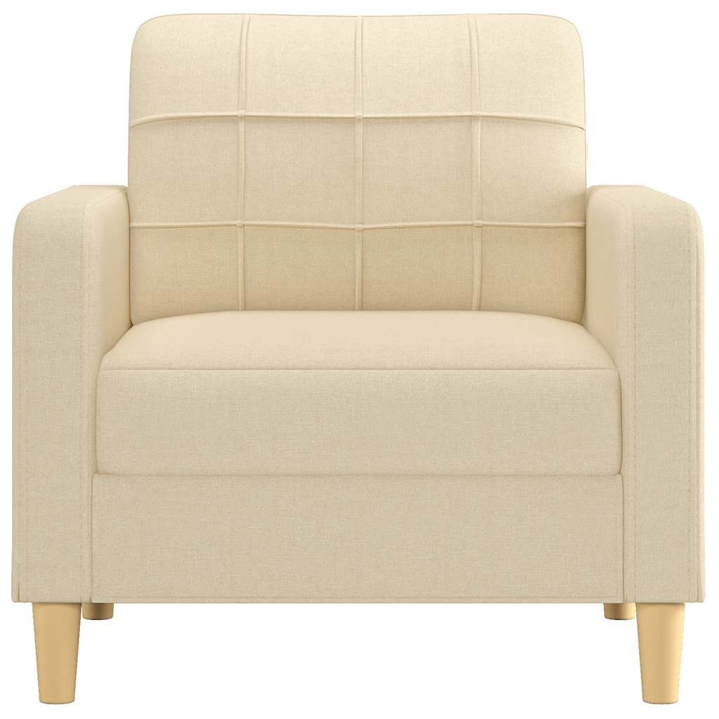 Krémszínű szövet kanapéfotel 60 cm 3