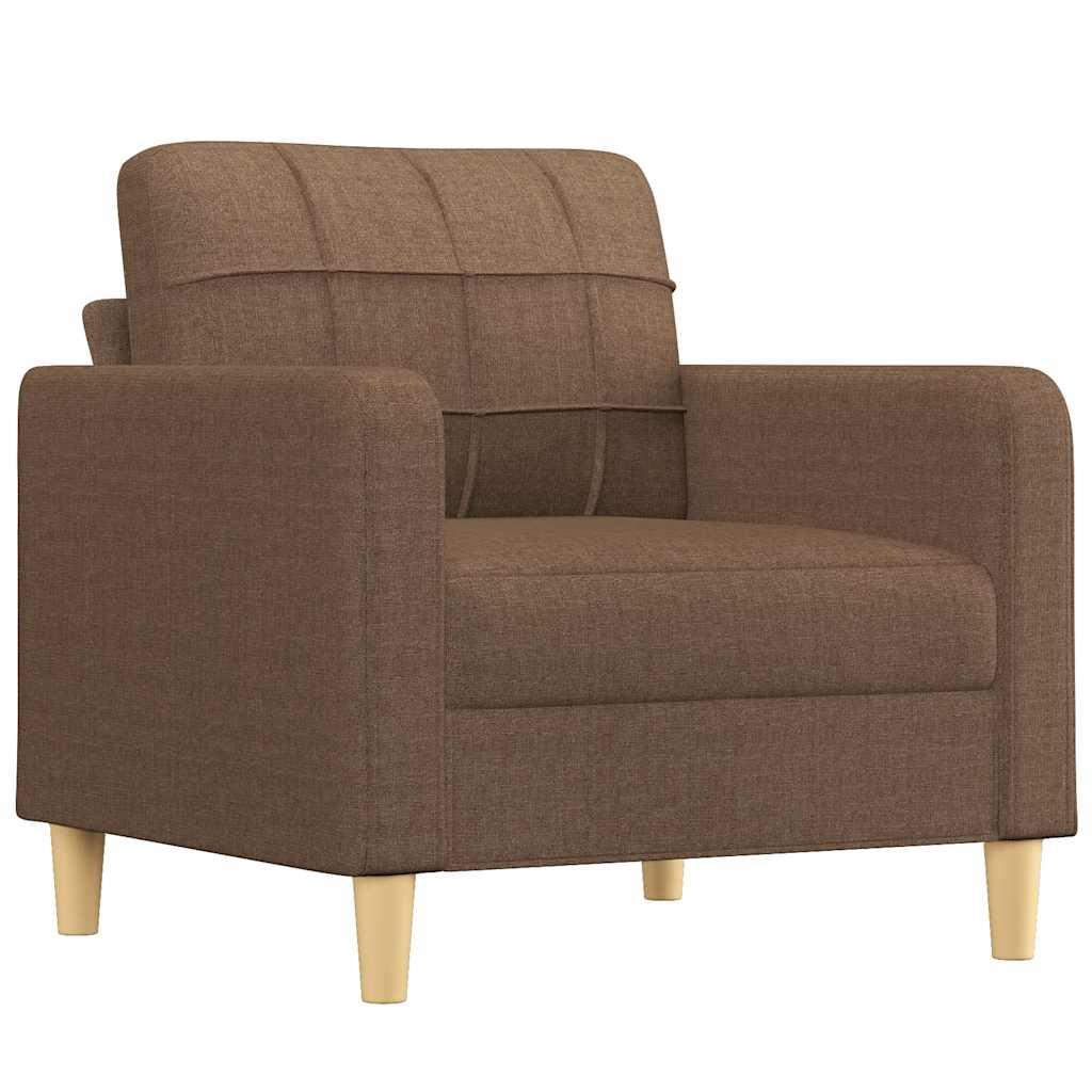 Barna szövet kanapéfotel 60 cm 2