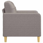 Tópszínű szövet kanapéfotel 60 cm 4