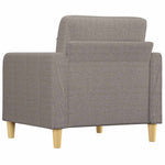 Tópszínű szövet kanapéfotel 60 cm 5