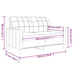 Kétszemélyes sötétszürke szövetkanapé 120 cm 8