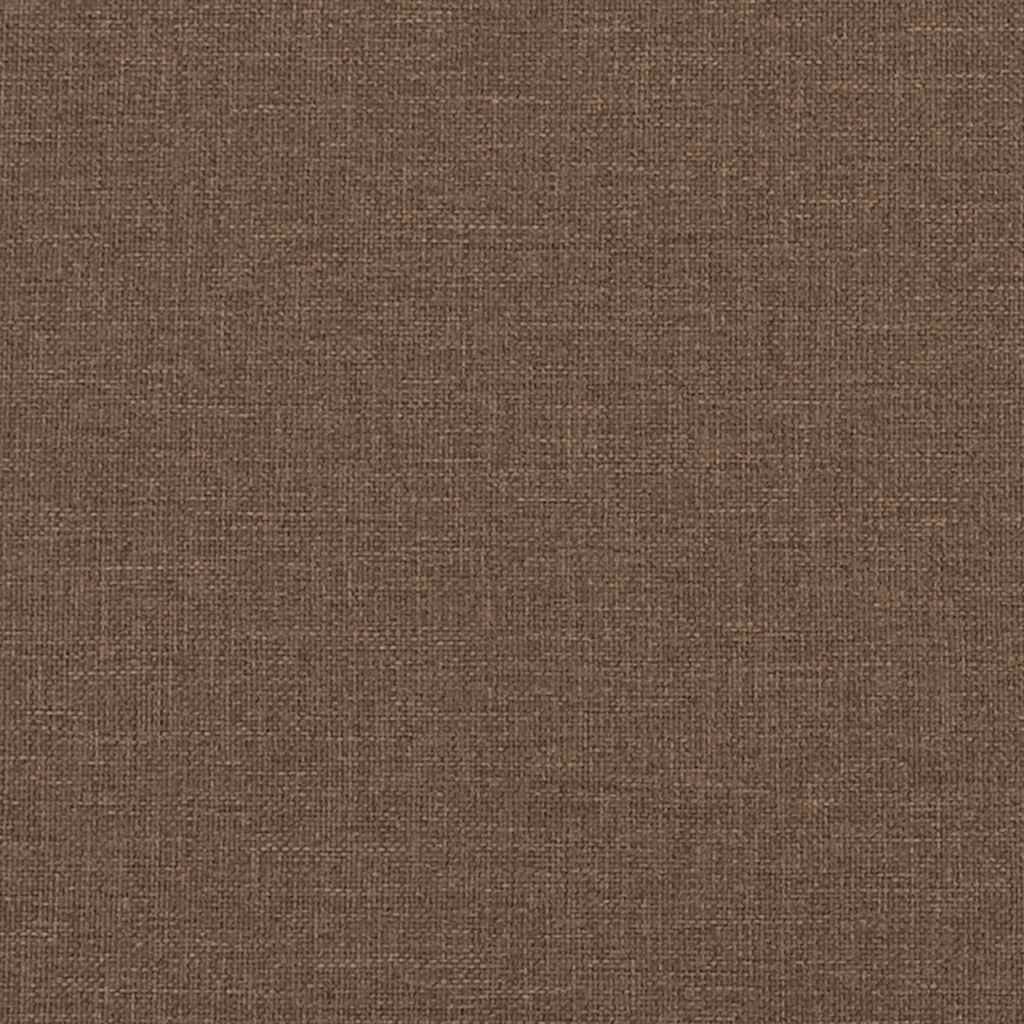 Kétszemélyes barna szövetkanapé 120 cm 7