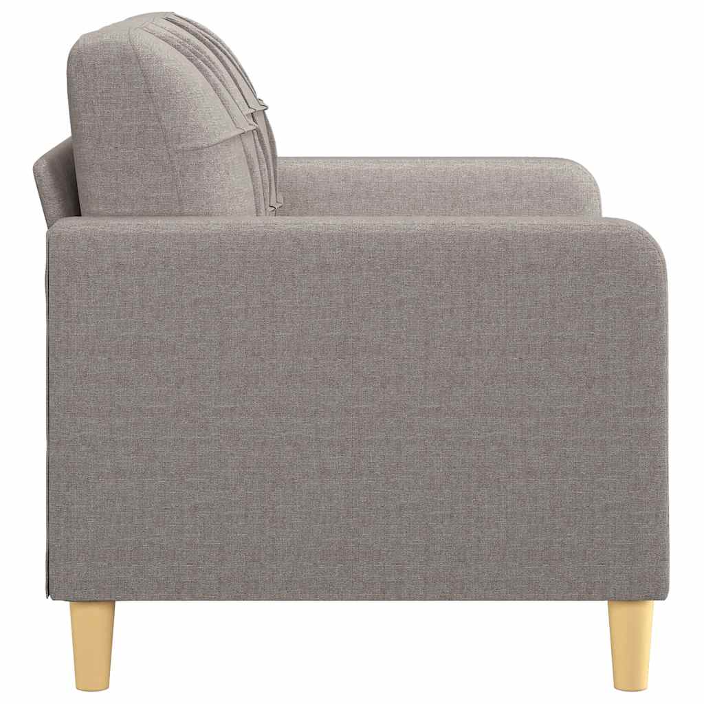 Kétszemélyes fekete szövetkanapé 120 cm 4