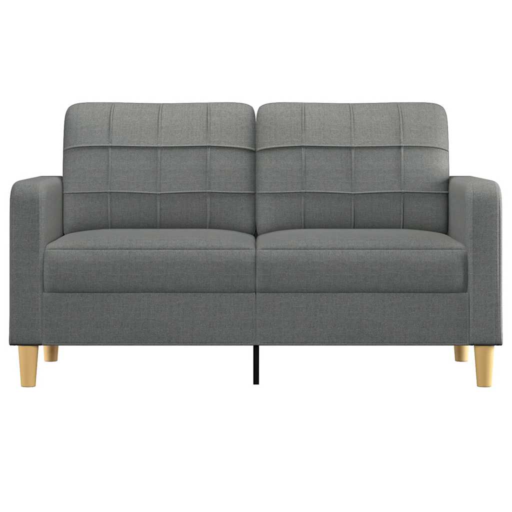 Kétszemélyes sötétszürke szövetkanapé 140 cm 3