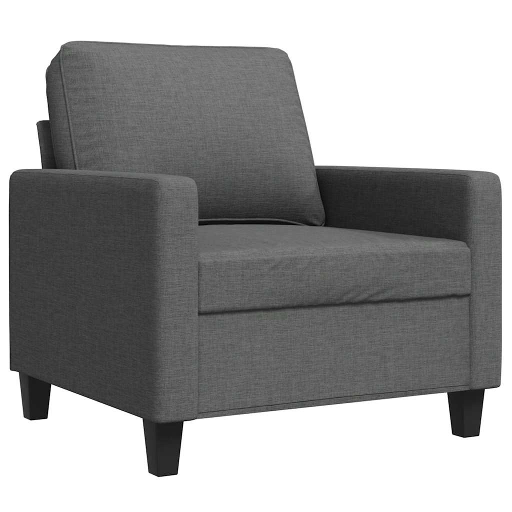 Sötétszürke szövet kanapéfotel 60 cm 2