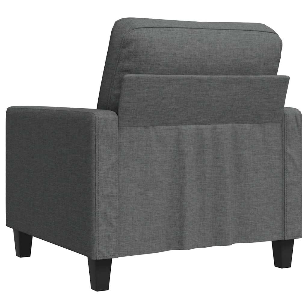 Sötétszürke szövet kanapéfotel 60 cm 6