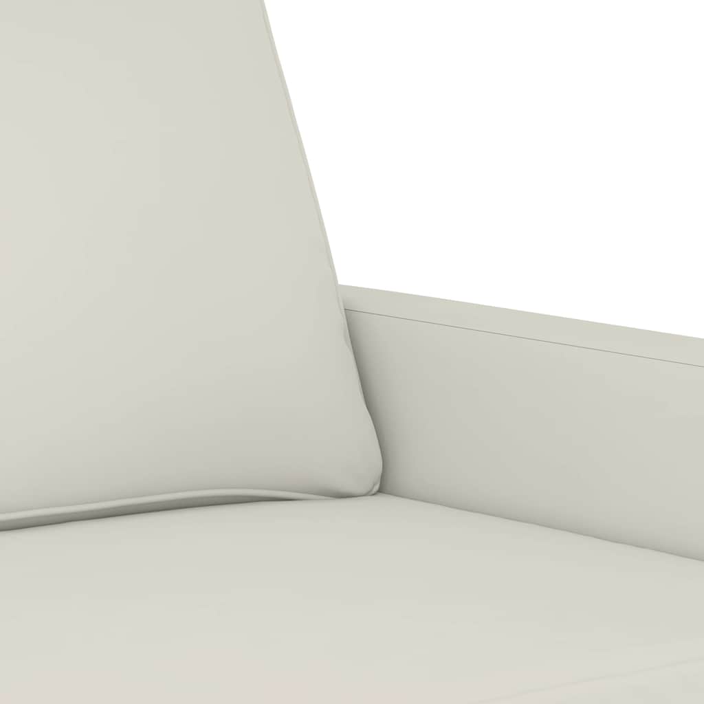 Krémszínű bársony kanapéfotel 60 cm 6