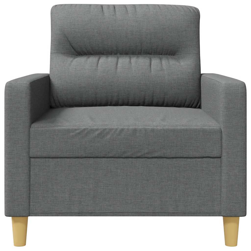 Sötétszürke szövet kanapéfotel 60 cm 4