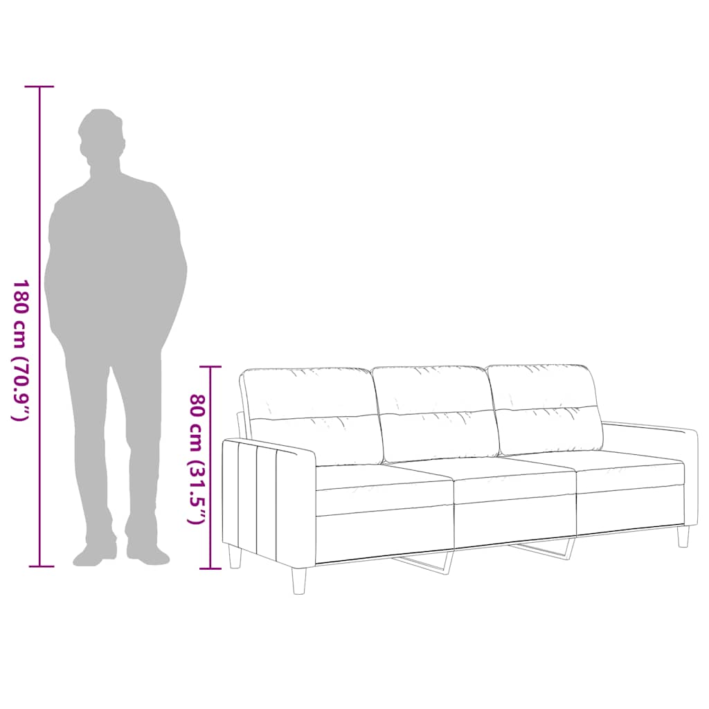 3 személyes világossárga szövet kanapé 180 cm 10