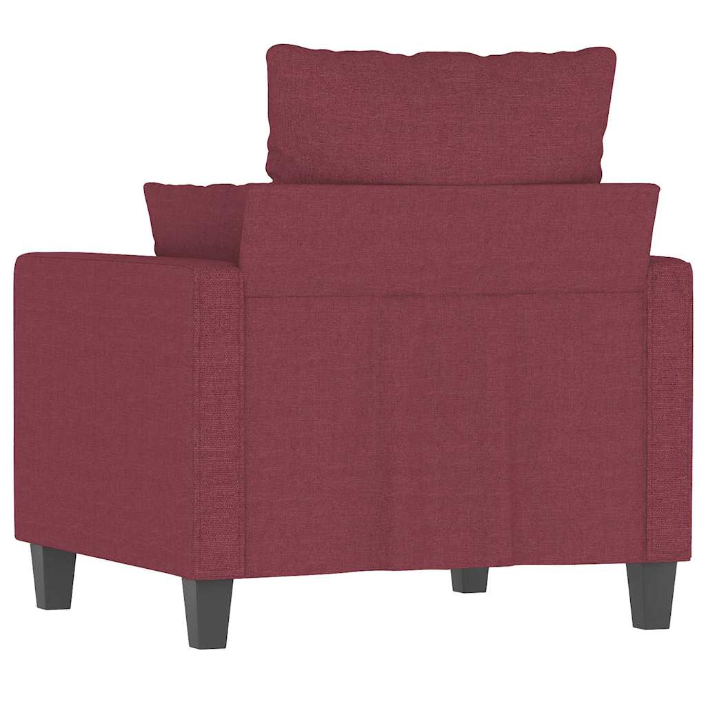 Bordó szövet kanapéfotel 60 cm 6