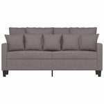 Kétszemélyes tópszínű szövet kanapé 140 cm 4