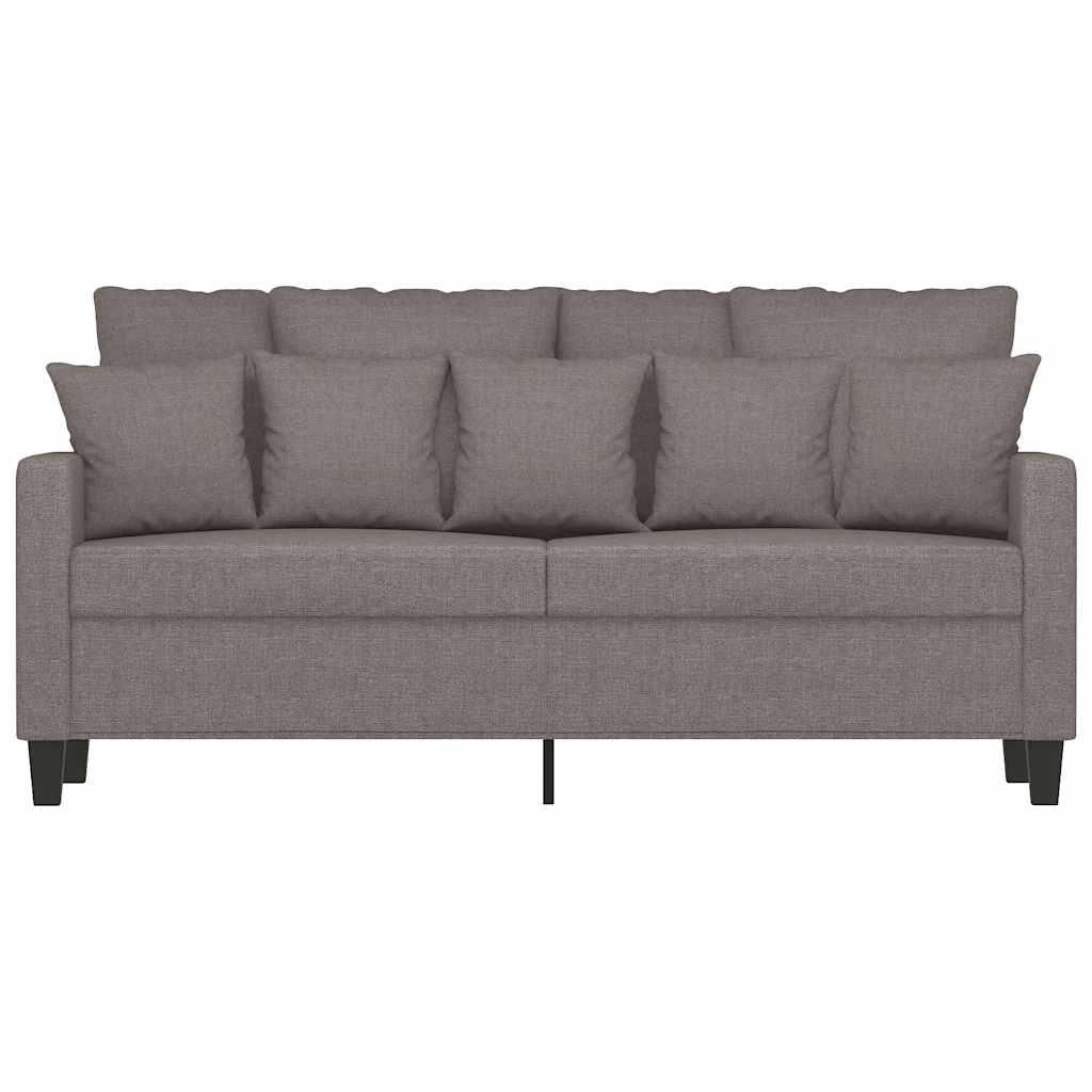 Kétszemélyes tópszínű szövet kanapé 140 cm 4