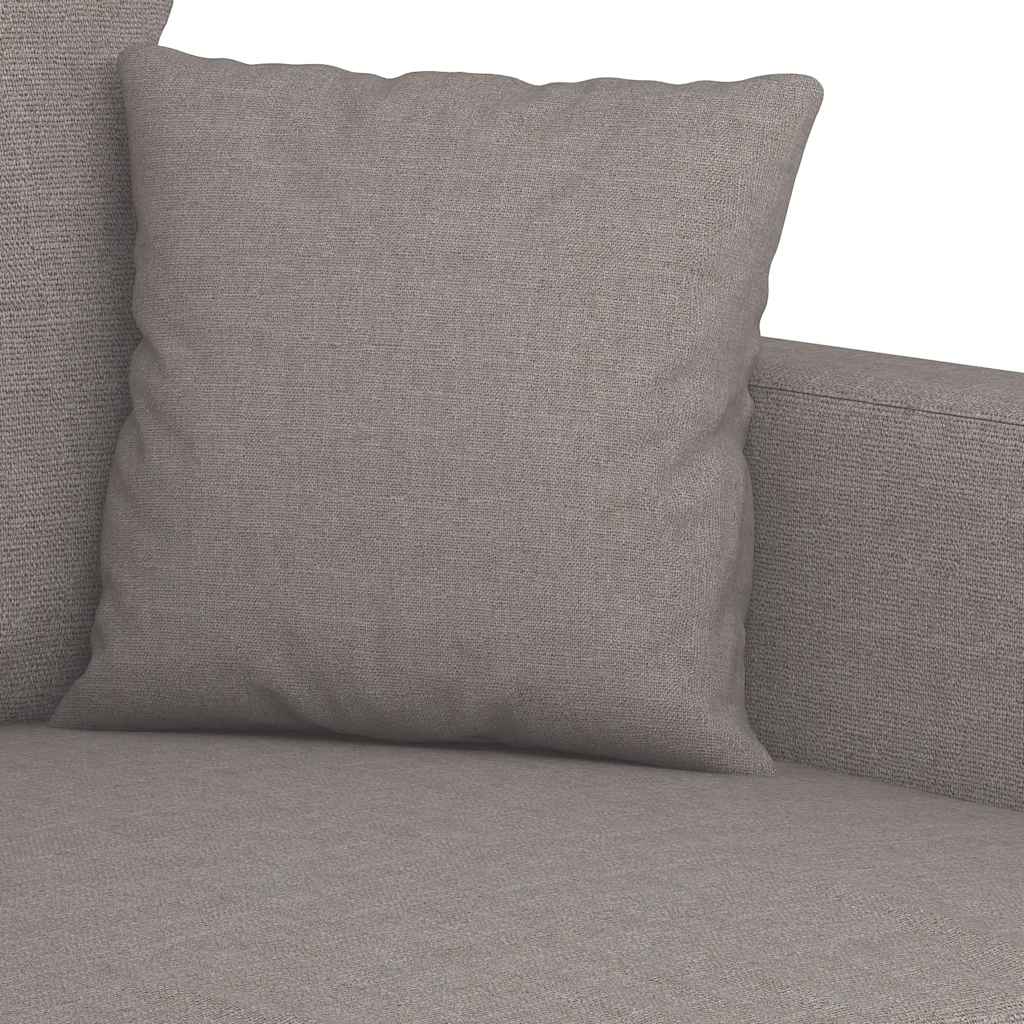 Kétszemélyes tópszínű szövet kanapé 140 cm 7
