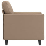Kávészínű műbőr kanapéfotel 60 cm 5