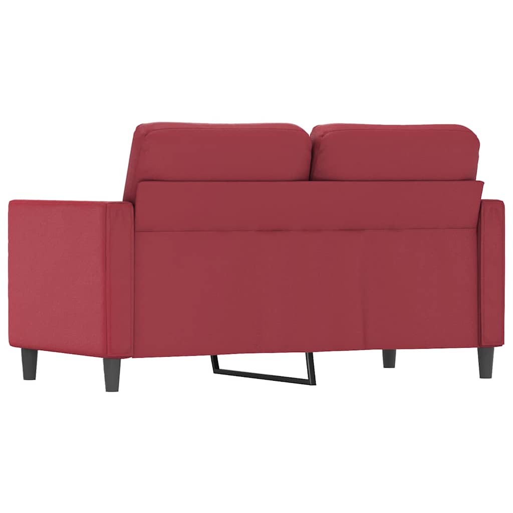 2 személyes bordó műbőr kanapé 120 cm 6