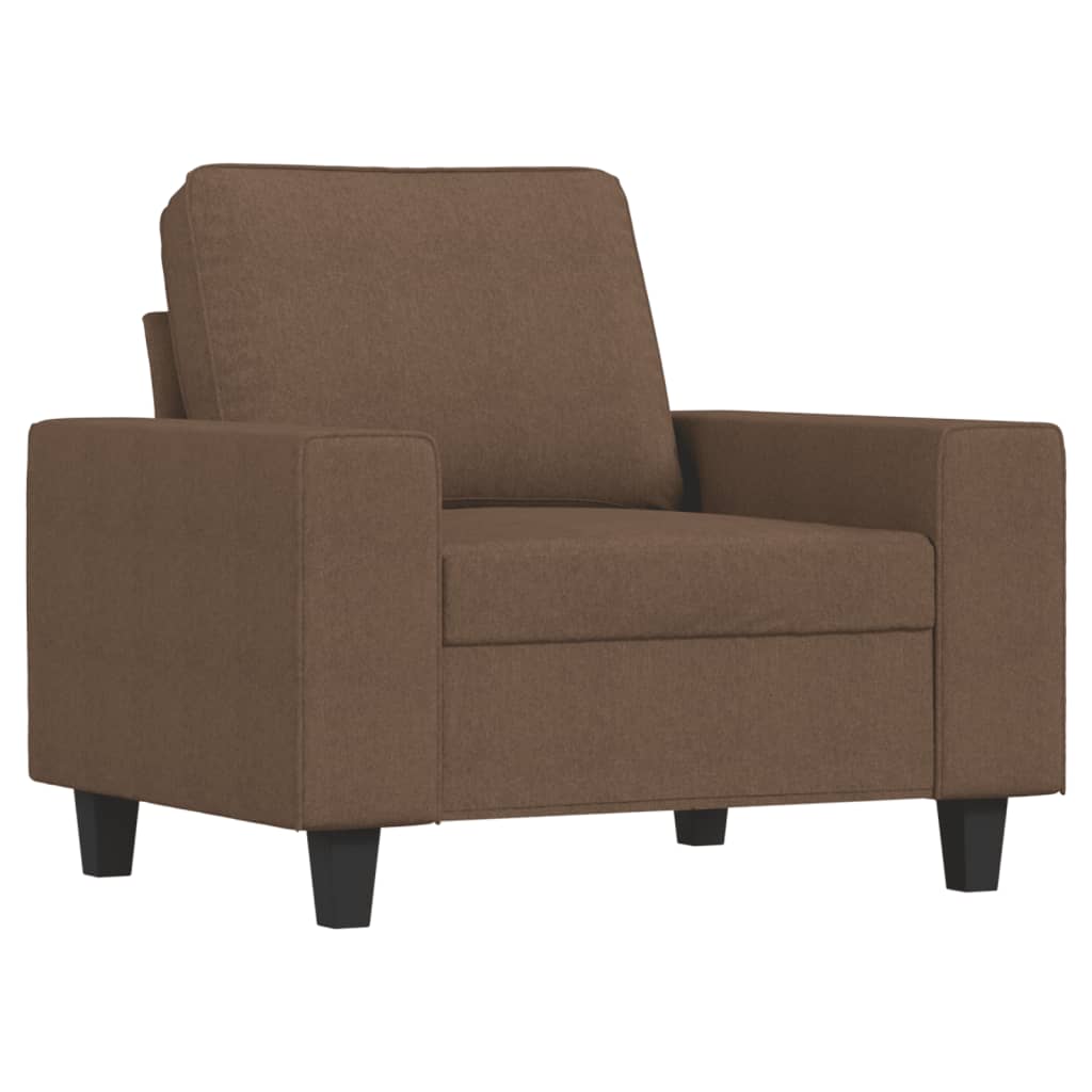 Barna szövet kanapéfotel 60 cm 2
