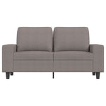 Kétszemélyes fekete szövetkanapé 120 cm 3