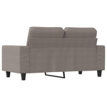 Kétszemélyes fekete szövetkanapé 120 cm 5