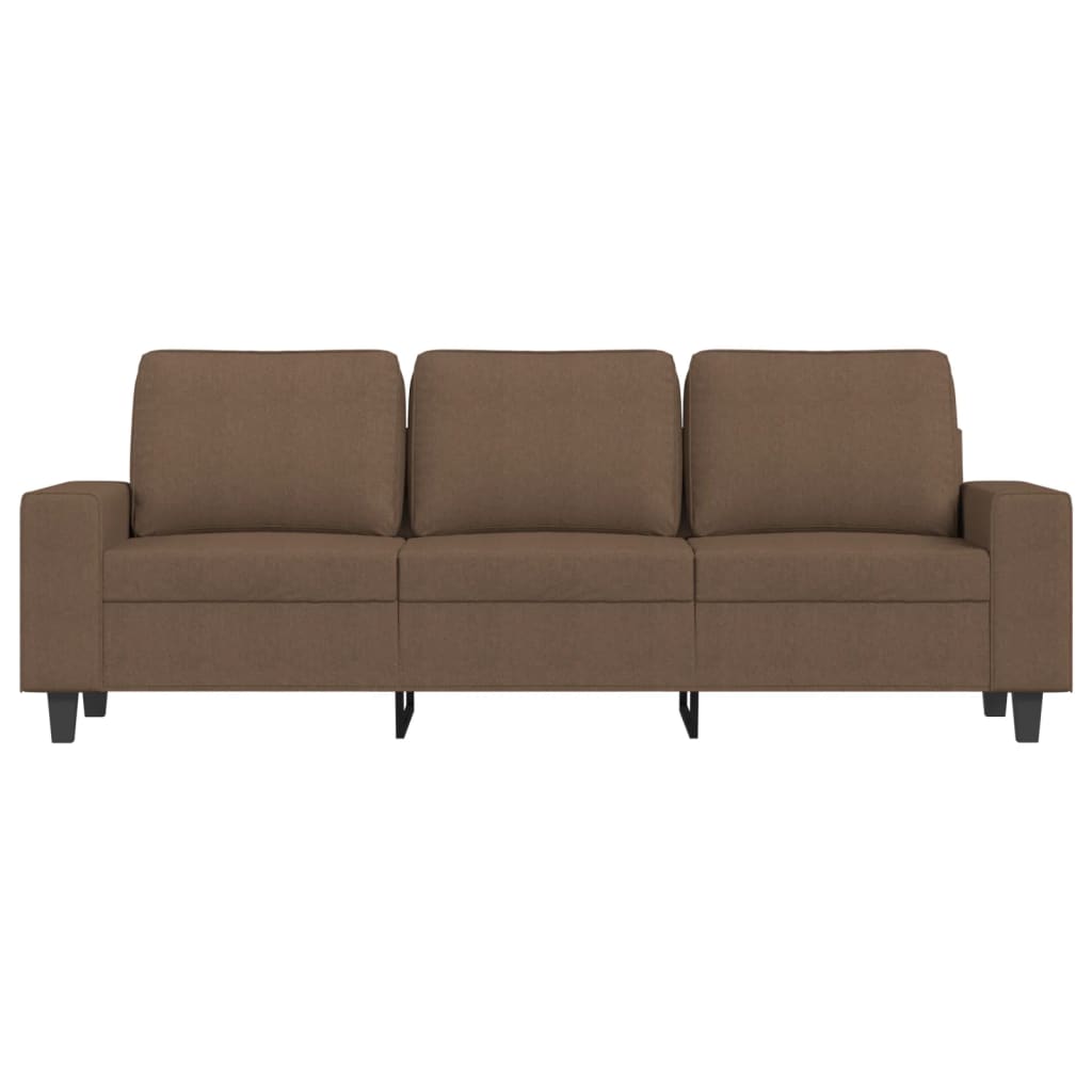 3 személyes barna szövetkanapé 180 cm 3