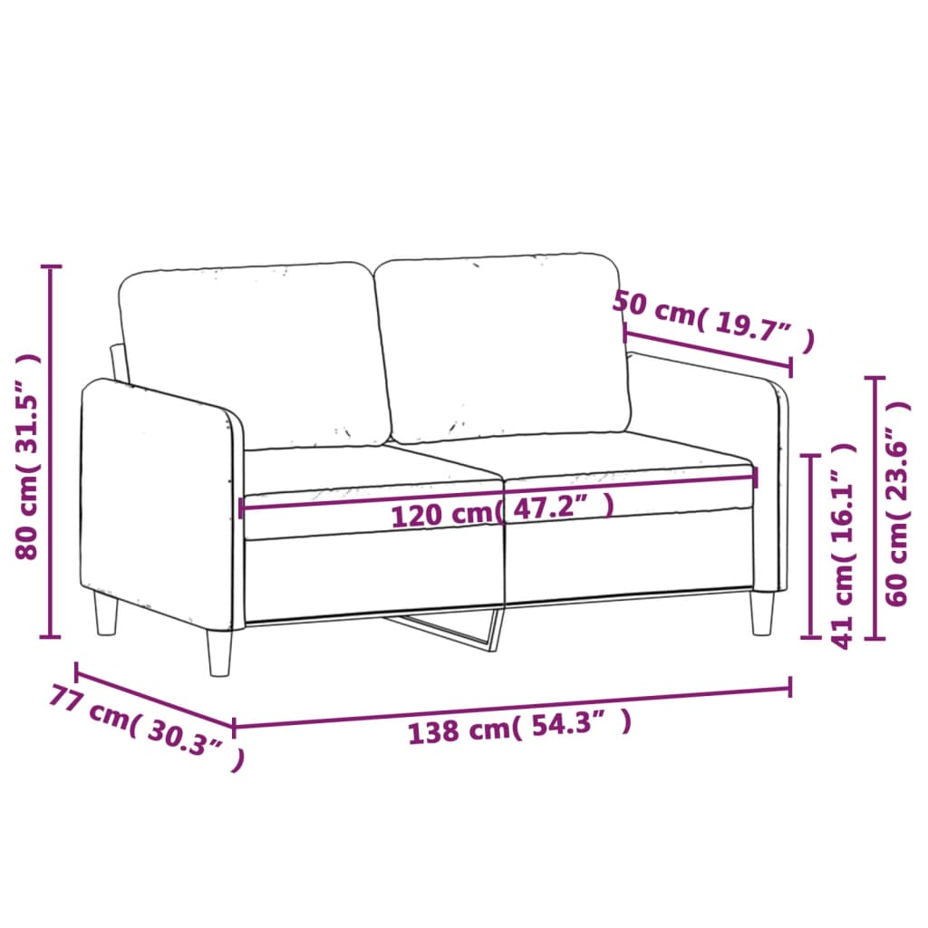 Kétszemélyes rózsaszín bársony kanapé 120 cm 8