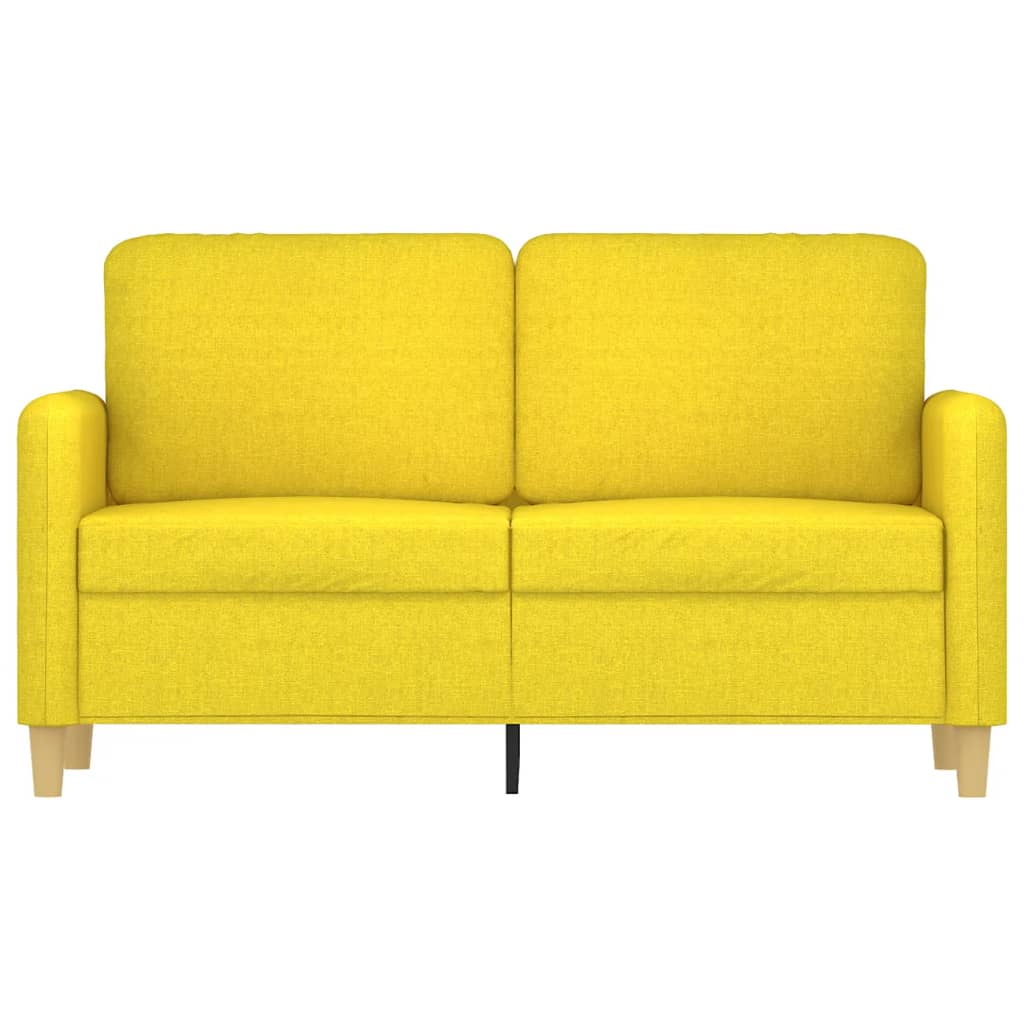 2 személyes világossárga szövet kanapé 120 cm 3