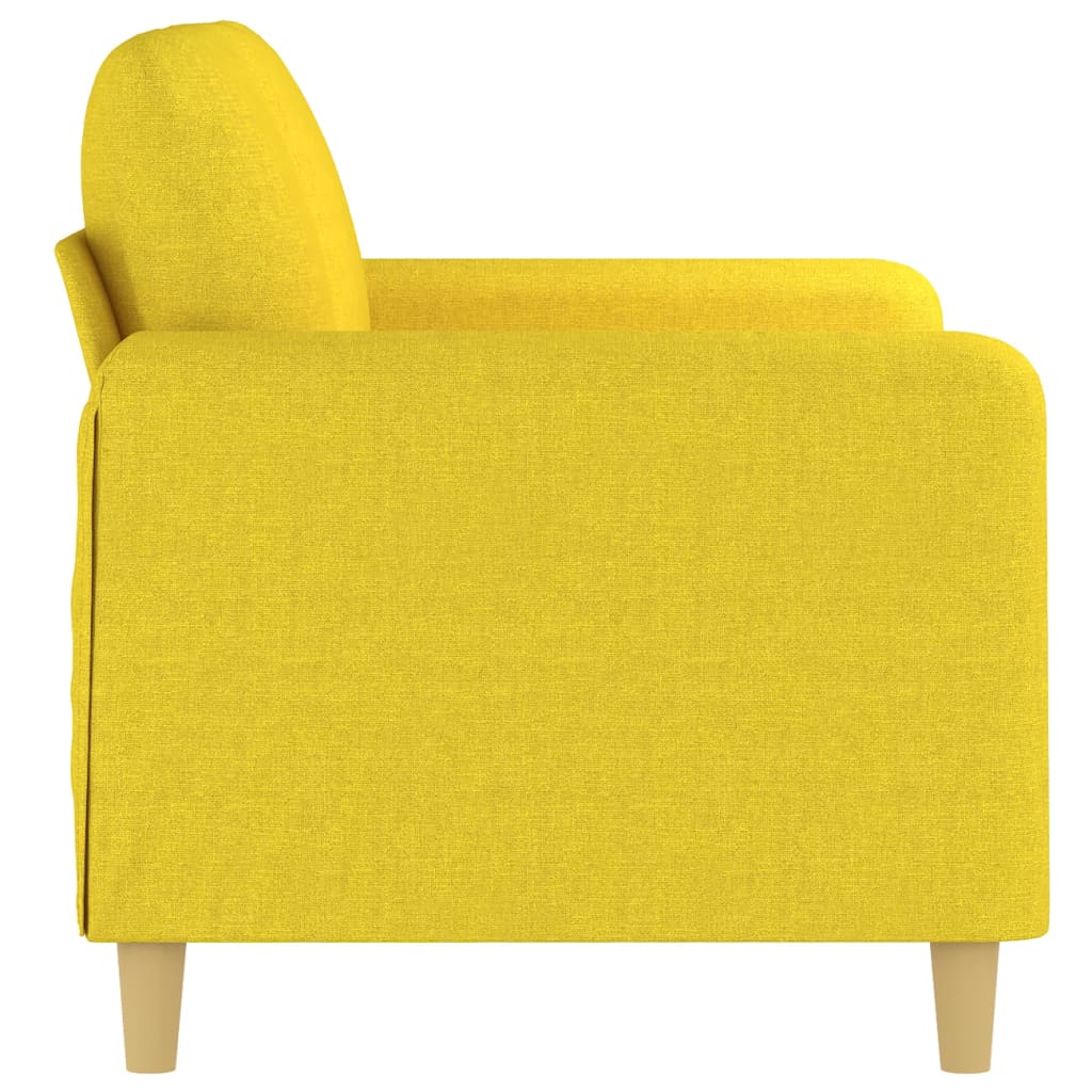 2 személyes világossárga szövet kanapé 120 cm 4