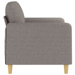 Kétszemélyes fekete szövetkanapé 120 cm 4