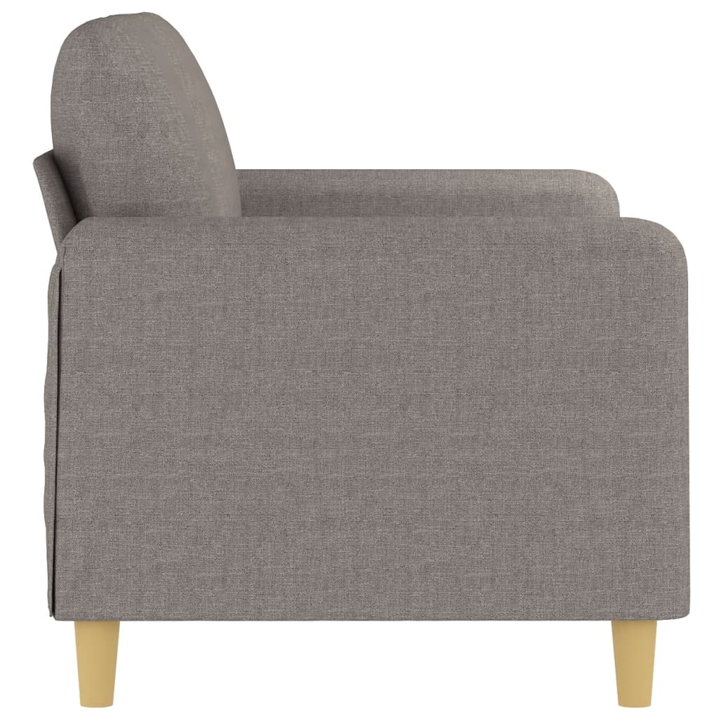 Kétszemélyes fekete szövetkanapé 120 cm 4