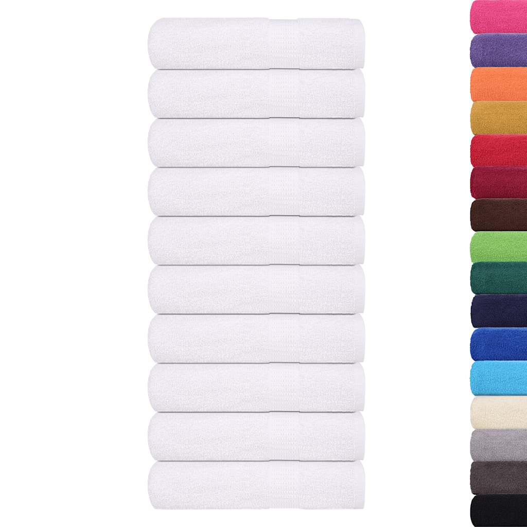 10 db FROGN mintás kéztörlő fehér 50 x 100 cm 360 g/m² 2