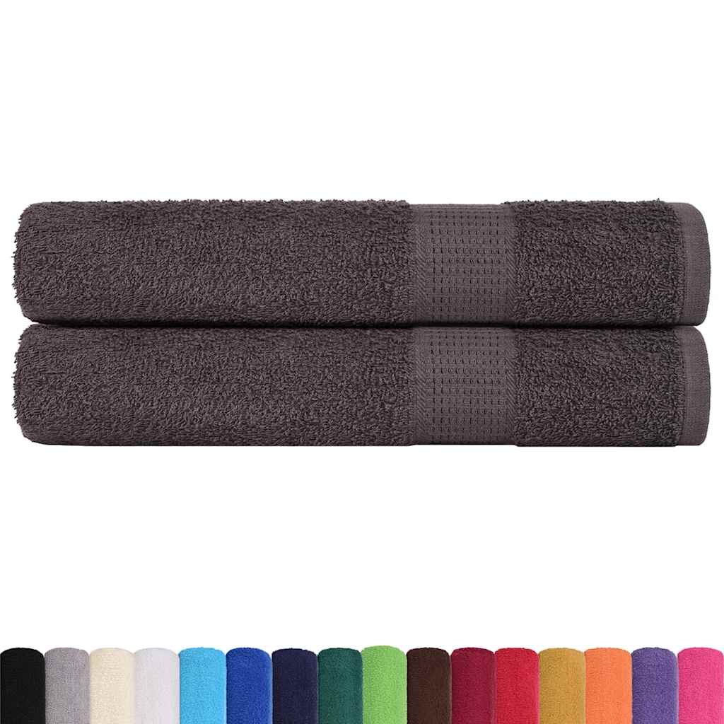 2 db antracitszürke szaunatörölköző FROGN 80 x 200 cm 360 g/m² 2