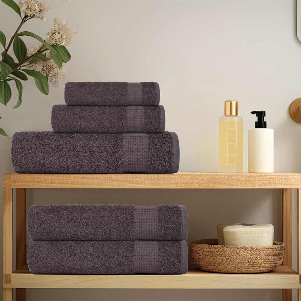 2 db antracitszürke szaunatörölköző FROGN 80 x 200 cm 360 g/m² 3