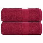 2 db bordói színű FROGN mosdótörlő 30 x 30 cm 360 g/m²