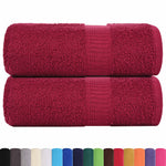 2 db bordói színű FROGN mosdótörlő 30 x 30 cm 360 g/m² 2