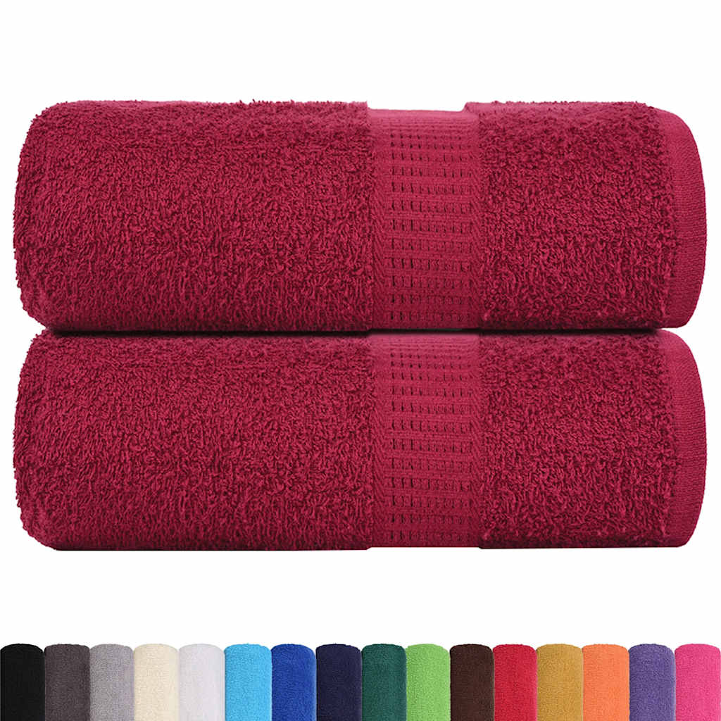 2 db bordói színű FROGN mosdótörlő 30 x 30 cm 360 g/m² 2