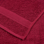 2 db bordói színű FROGN mosdótörlő 30 x 30 cm 360 g/m² 6