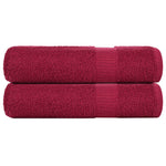 Zuhanytörülközők FROGN 2 db Bordeaux 70x140 cm 360 gsm