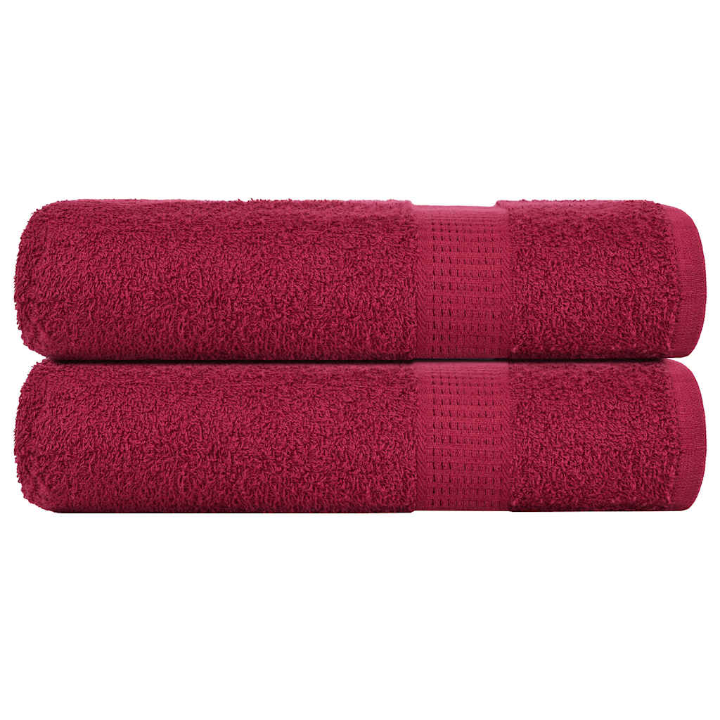 Zuhanytörülközők FROGN 2 db Bordeaux 70x140 cm 360 gsm