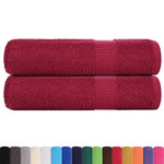 Zuhanytörülközők FROGN 2 db Bordeaux 70x140 cm 360 gsm 2