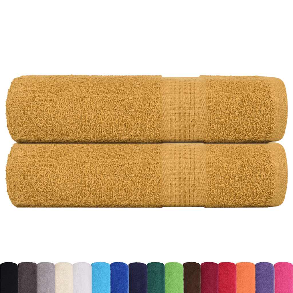 2 db FROGN mintás kéztörlő arany 50 x 100 cm 360 g/m² 2